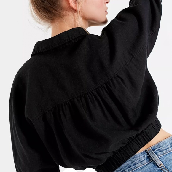 Urban Outfitters Jena Tie-Front Blouse - Picture 2 of 5